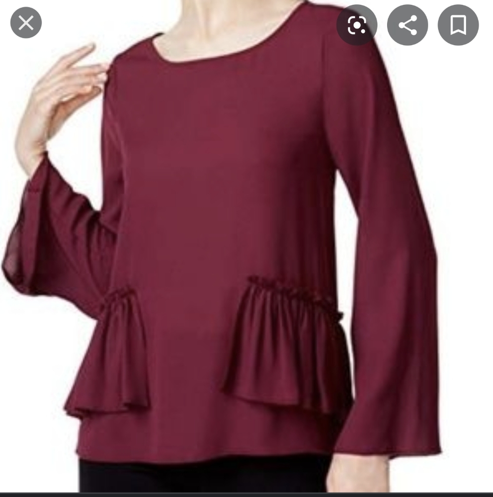 MAISON JULES BELL SLEEVE TOP - Picture 2 of 6